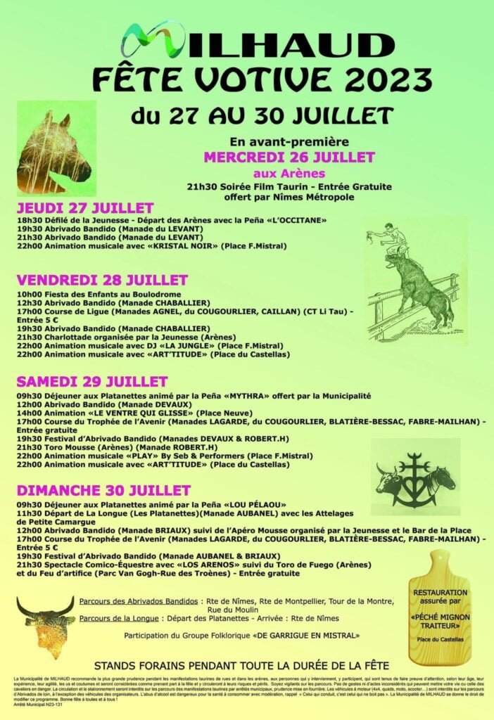 Fête Votive Milhaud 2023 Gard 30